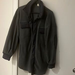 Blue buttercup shacket